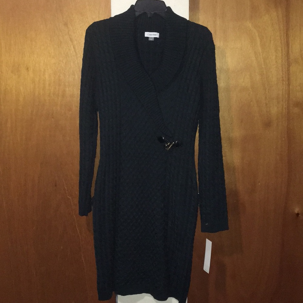 💚NWT Calvin Klein Ribbed Sweater Dress